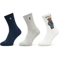 Ralph Lauren Chaussettes bleu marine / marron / gris chiné / blanc