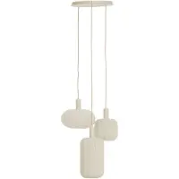 Light & Living Lampe pendante 3L Vide Tufia Crème pour lin