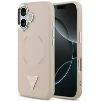GUESS Triangle Logo Magsafe Iphone 17 Phone Case Rose