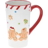 Home Styling Collection Mug en céramique bonhomme en pain d'épice 570 ml