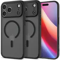 Spigen Ultra Hybrid MagSafe (Apple iPhone 17 Pro Max), Coque pour téléphone portable, Noir