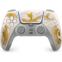 Sony DualSense Wireless-Controller Limited Edition Ghost of Yotei (PC, PS5), Manette, Blanc, Or