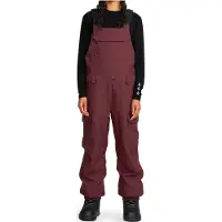 Volcom - Salopette de snowboard imperméable et respirante - Creston 3D Stretch Bib Overall W Oxblood pour Femme - Taille S - Bordeaux