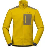 Norrøna - Polaire d'alpinisme - Trollveggen Warm3 Jacket M Golden Palm pour Homme - Taille M - Jaune