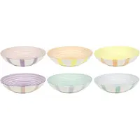 Merkloos Assiette creuse, bicolore, boîte de 6 pièces, ø 21 cm