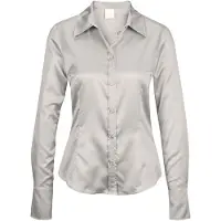 MADELEINE Chemisier blanc perle