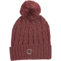 Kingsland Cable Knitted Hat KLsemira HW 2022 Bonnet en maille torsadée Brown Hot Chocolate Onesize
