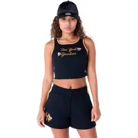 New Era Mlb Floral Rib New York Yankees Sleeveless T-shirt Bleu,Noir L