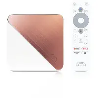 Homatics Box R 4K Plus Lecteur multimédia Android TV (4K UHD, HDR, WiFi 6, Bluetooth, télécommande vocale)