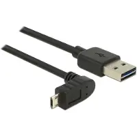 DeLOCK 83848 câble USB USB 2.0 1 m USB A Micro-USB B Noir