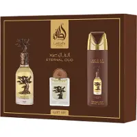 Lattafa Eternal Oud Eau de Parfum 100ml + Eau parfumée 20ml + Déodorant 200ml set