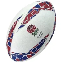 Gilbert Ballon De Rugby Taille 4 Lot De 5 - Supporter Angleterre, Blanc