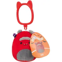 Squishmallows Unisexe, Porte-clés, 9 cm Halloween Clip On - Jeb, Multicolore