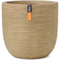 Capi Europe Pot De Fleurs Capi Europe Rib Nl Rond Beige 35 X 34 Cm