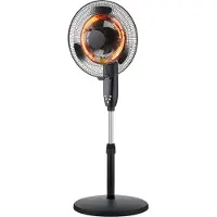 DCG ELTRONIC VESA05 Chauffage électrique d'ambiance Intérieur Noir, Gris 2000 W Ventilateur de chauffage électrique d'ambiance
