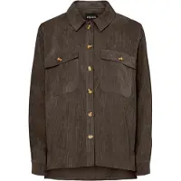 Pieces Effi Overshirt Marron XS Femme