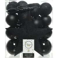 Christmas Decoration Kit Accessoires Noël Noir Décorations De Noël élégantes Et Complètes -
