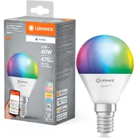 Ledvance SMART+ MATTER Classic, 4,9 W, 0,5 W, E14, 470 lm, 20000 h, Multi, Blanc