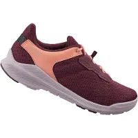 Shimano Chaussures de vélo EX300W pour ville et randonnée, rouge vin