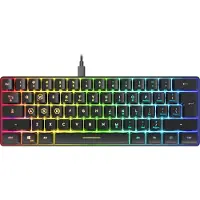 Speedlink LETOS RGB 60% schwarz / Gaming-Tastatur / Membran / RGB / USB-A / US-Layout