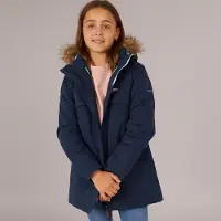 Trespass Parka Imperméable Isolée Larission Marine Fille Junior