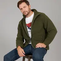 Trespass Veste Polaire Zippée Intégrale Bernal Homme Vert Foncé