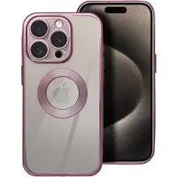 OEM Back panel cover Case GLAM for IPHONE 17 Pro Max rose pink (Apple iPhone 17 Pro Max), Coque pour téléphone portable, Rose, Transparent