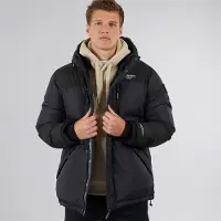 Crosshatch Veste à panneaux Squadage hommes - Noir