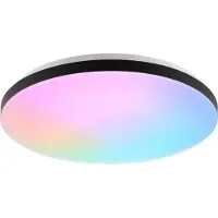 Brilliant G80964/76 Livio Plafonnier LED 38,5 cm Métal/plastique blanc/noir LED intégrée