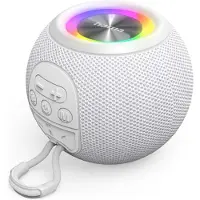 Hama Ball Shape Speaker blanc Haut-parleur Bluetooth avec 5 modes d'éclairage