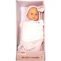 Happy Friend Ida In Swaddle 504238 Doll Rose Enfants