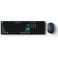 Keychron B36 + BM25, Câblé & sans fil, USB + RF Wireless + Bluetooth, Commutateur à ciseaux, QWERTY, Noir, Souris incluse