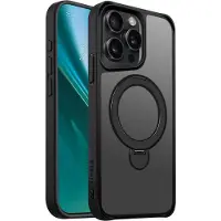 Etteri Matt Mag Ring case for iPhone 15 Pro Max 6,7" black (Apple iPhone 15 Pro Max), Coque pour téléphone portable, Noir