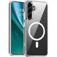 Etteri Hybrid Mag case for Samsung Galaxy A55 5G (Samsung Galaxy A55), Coque pour téléphone portable, Transparent