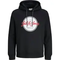 Jack & Jones Sweat-shirt 'JJURBAN' rouge / noir / blanc