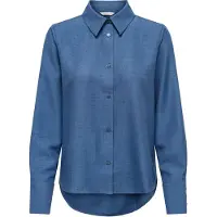ONLY Chemisier 'ONLBETTY MELLI' bleu denim