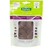 Premier Recharges de friandises de forme circulaire en cuir brut (Pochette à friandises pour chiens)