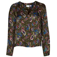 Vila Chemise VISURINA V-NECK L/S TOP/ femmes - Multicolore - FR 36