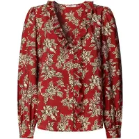 Pepe Jeans pour femme. PL3051277 Blouse Plency rouge (XS), Casuel, Viscose, Manche longue