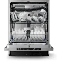 Klarstein Velaire Lave Vaisselle Encastrable 60 cm - 14 Couverts, 6 Programmes, 42 dB, , AquaStop, Acier Inox, Lave-vaisselle Intégrable
