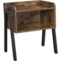 Vasagle Table D'appoint Casier Industriel