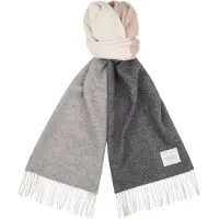 Profuomo Écharpe Agneline Multicoloré Gris Beige Blanc cassé