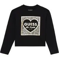 GUESS T-shirt enfant LS T SHIRT filles - Noir - 10 ans