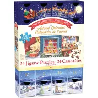 Sonstige Verlage Eurographics Puzzle Calendrier de l'Avent - Classic Christmas, 24 x 50 pièces, 12.5 x 12.5 cm, 8924-5735