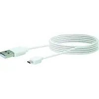 Schwaiger Câble USB 2.0 St. A->2.0 Micro B 2,00m blanc