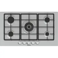 Hisense Table de cuisson GM773XF Acier inoxydable Encastrable Gaz 5 brûleurs