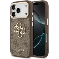 GUESS 4g Big 4g Classic Logo Iphone 17 Pro Phone Case Marron