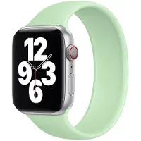 Apple Bracelet Boucle unique en Silicone pour Watch | 44/45/46/49 mm - Taille 12 - Pistachio