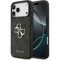 GUESS Coque 4G Metal Logo Backcover pour Apple iPhone 17 Pro Max - Noir