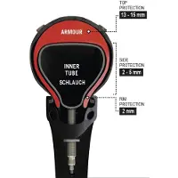Tannus Armour 3 In 1 Protection Anti-puncture Mousse Rouge 26´´ / 1.60-1.90